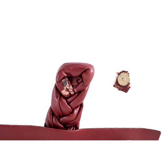 DeMellier Red Clutch with Braided Detail - Picture 11 of 11